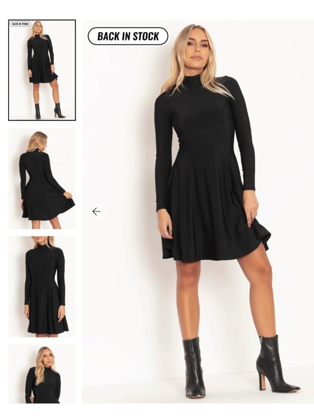 Blackmilk Warm Black Long Sleeve Evil Longline Dress NWT XL